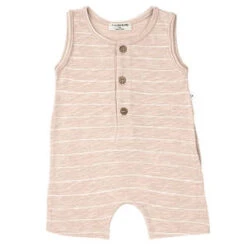 1+ In The FamilyKids 1+ In The Family Baby And Child Dan Romper - Rose Pink Stripes