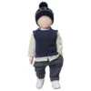 1+ In The FamilyKids 1+ In The Family Baby And Child Moritz Pants - Navy Blue Checks