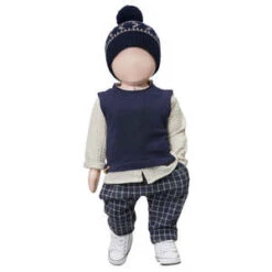 1+ In The FamilyKids 1+ In The Family Baby And Child Moritz Pants - Navy Blue Checks