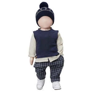 1+ In The FamilyKids 1+ In The Family Baby And Child Moritz Pants - Navy Blue Checks