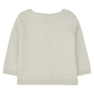 1+ In The FamilyKids 1+ In The Family Baby Sandra Cardigan - Cream - Image 2