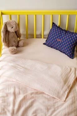CaramelKids Caramel BABY DUVET COVER 80 X 120 MERCI - ROSE DE BAGATELLE