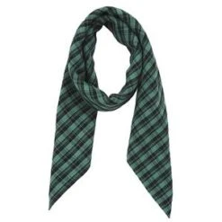 BontonKids Bonton Child Bandana Scarf - Green Checks