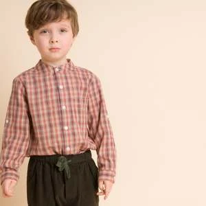 Beet WorldKids Beet World Long Sleeve Check Shirt - Red/Blue - Image 4