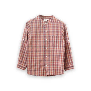 Beet WorldKids Beet World Long Sleeve Check Shirt - Red/Blue - Image 2