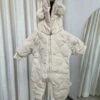 Ri-Ri-KuKids Ri-Ri-Ku ONESIE PUFFER - CREAM