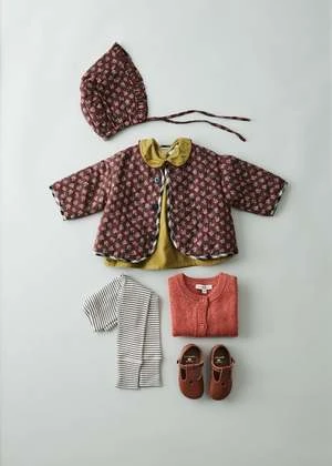 CaramelKids Caramel DANA BABY BONNET - CHOCOLATE FLORAL - Image 2