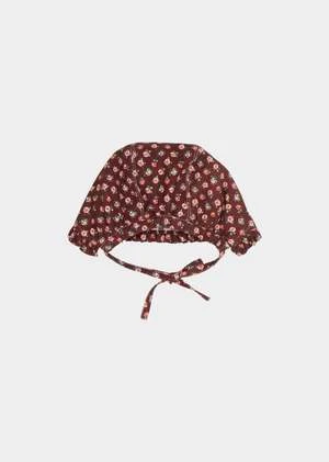 CaramelKids Caramel DANA BABY BONNET - CHOCOLATE FLORAL - Image 3