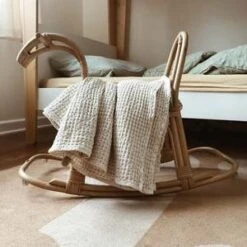 Murray & FinnExtra Large Waffle Blanket - Coconut Milk