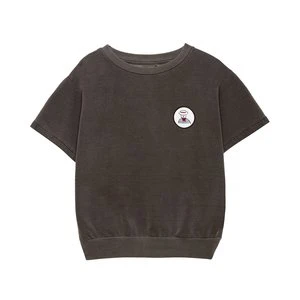 Weekend House KidsKids Weekend House Kids Gondolier Short Sleeve Sweatshirt - Dark Brown - Image 4