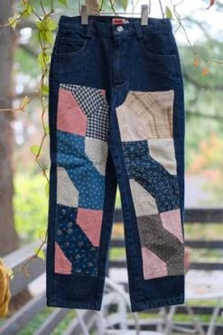 CarleenKIDS Carleen Patchwork Jeans - Square Dance