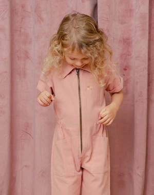 NobleKids Noble Organic Utility Suit - Dusty Rose - Image 10
