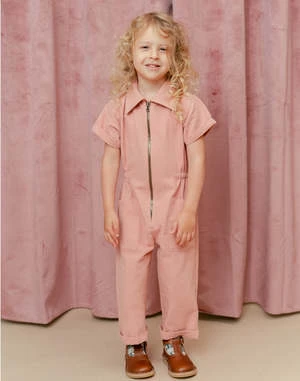 NobleKids Noble Organic Utility Suit - Dusty Rose - Image 9