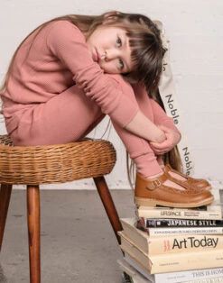 NobleKids Noble Organic Waffle Set - Dusty Rose