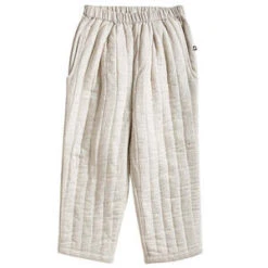 OeufKids Oeuf NYC Child Quilted Fancy Pants - Cloud White