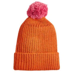 OeufKids Oeuf Pompom Beanie - Yam Orange