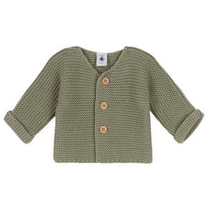 Petit BateauKids Petit Bateau Baby Cardigan - Swamp Green - Image 2