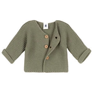 Petit BateauKids Petit Bateau Baby Cardigan - Swamp Green - Image 3