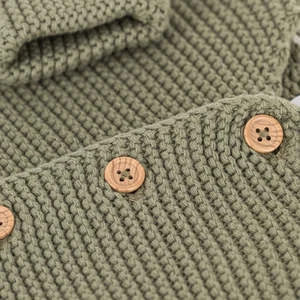 Petit BateauKids Petit Bateau Baby Cardigan - Swamp Green - Image 5