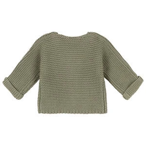 Petit BateauKids Petit Bateau Baby Cardigan - Swamp Green - Image 4