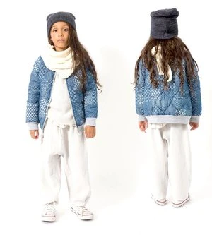 Nico NicoKids Nico Nico Lhasa Quilted Bomber - Indigo Bandana - Image 2