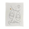 Moon Babe Blanketskids Moon Babe Blankets Libra Babe Blanket - Ivory/light Grey/ochre