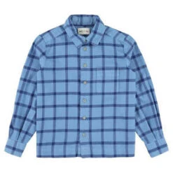MorleyKids Morley Child Tur Shirt - Niagara Blue Checks