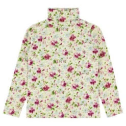 MorleyKids Morley Child Tyla Turtleneck Shirt - Cream Floral Print