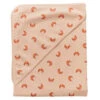 OeufKids Oeuf Silver Peony Pink With Croissant Print Blanket - Pink