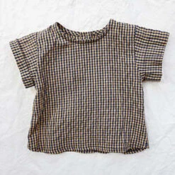 Pequeno ToconKids Pequeno Tocon Baby Top - Oche Vichy/Navy