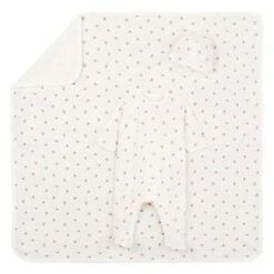 Petit Bateaukids Petit Bateau Baby Toona Bird Print Three Piece Set - Pink