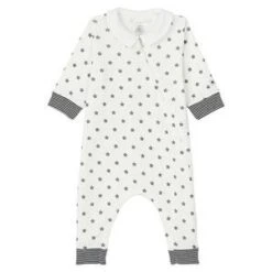 Petit Bateaukids Petit Bateau Baby Tusee Star Print Pyjamas - White