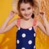 Petit BateauKids Petit Bateau Child Swimsuit - Medieval Blue Dots