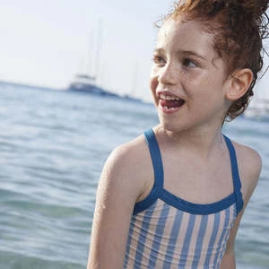 Petit BateauKids Petit Bateau Child Swimsuit - Blue Stripes - Image 2