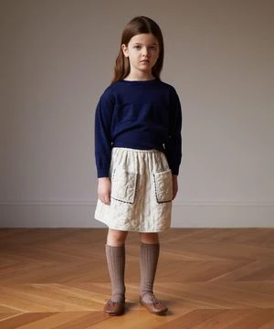 OeufKids Oeuf Quilted Skirt - Cloud
