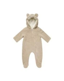 Rylee + CruKids Rylee + Cru Quincy Mae Bear Jumpsuit - Sand