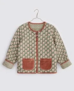Little Cotton ClothesKids Little Cotton Clothes Reversible Jojo Jacket - Myrtle Floral Beech