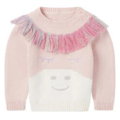 STELLA MCCARTNEYKids STELLA MCCARTNEY Baby Sweater With Unicorn Pink