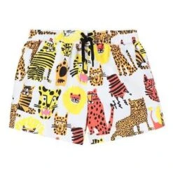 STELLA MCCARTNEYkids Stella McCartney Baby Wild Cats Print Swim Shorts - Multicolour