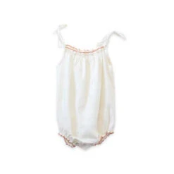 Beet WorldKids Beet World Strap Romper - Off White Eyelet