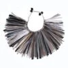 TiA CiBANiKids Tia Cibani Himba Raffia Collar Jewelry - Safari Grey