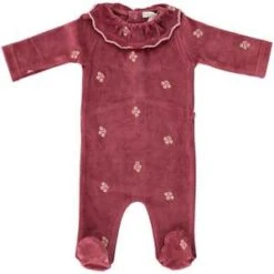 Bebe OrganicKids Bebe Organic Valeria Babygrow Jumpsuit - Rosebud
